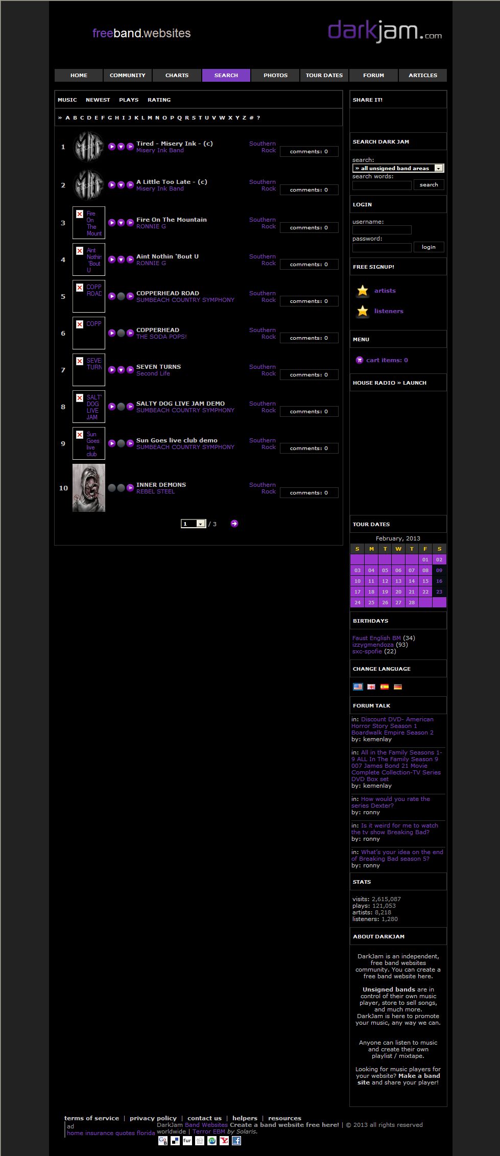 Radio 1 Rock Chart